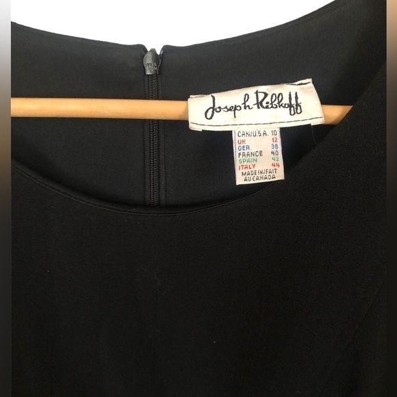 Joseph Ribkoff Dainty Little Black Cocktail Minimalist Dress Size 10 - Picture 2 of 9